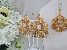 Sita Gold & Pearl Earrings & Tikka set