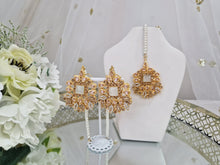 Sita Gold & Pearl Earrings & Tikka set