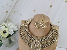 Nims Boutique Waheeda Antique Gold & Gold Bead Bridal Set SS107