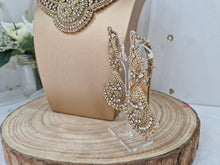 Nims Boutique Waheeda Antique Gold & Gold Bead Bridal Set SS107