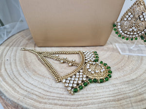 Madhubala Antique Gold & Green Bridal Set (SS108)