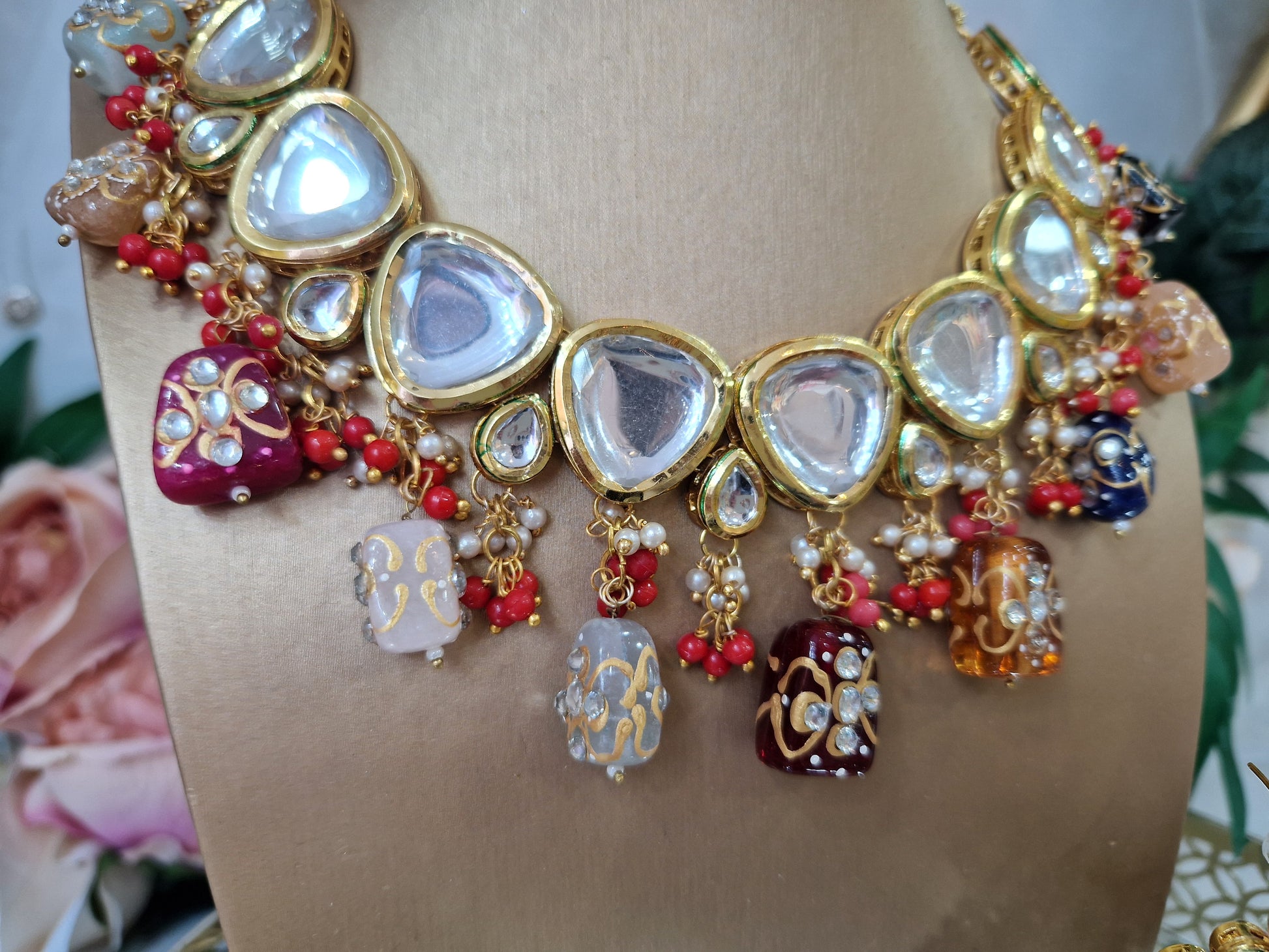 Nims Boutique Ganga Multicolour Luxury Kundan Set 1