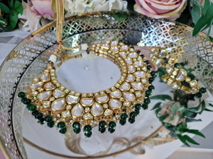 Naina Luxury Classic Kundan & Green Set