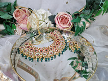 Sabrina Luxury Kundan & Green Choker Set