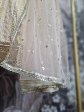 Gold Thread Embroidered & Sequin Sharara Suit (Size 12-14)