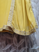 Mustard Threadwork Sharara Suit (Size 18-22)