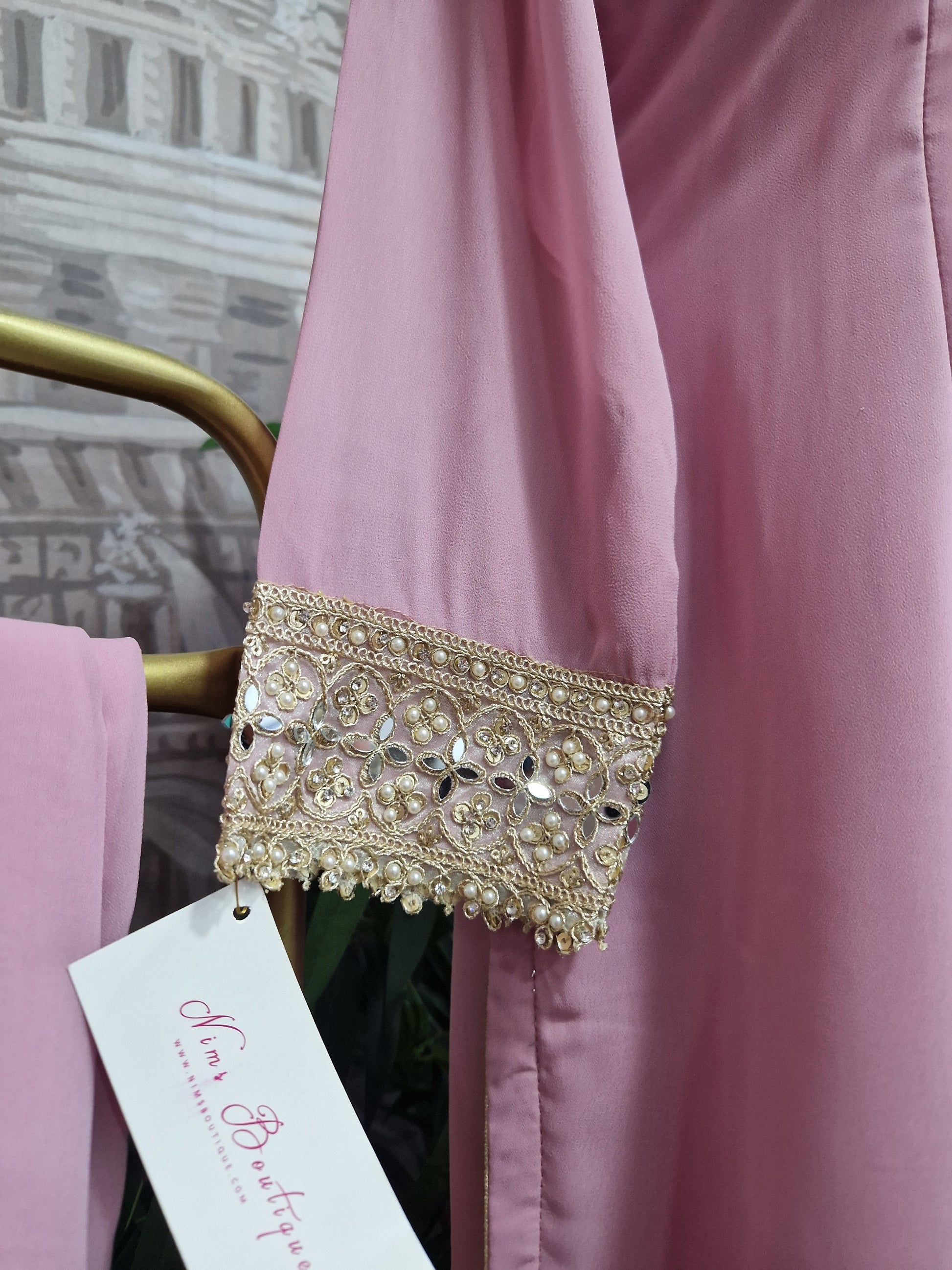 Mauve Trouser Suit (Size 10-12)