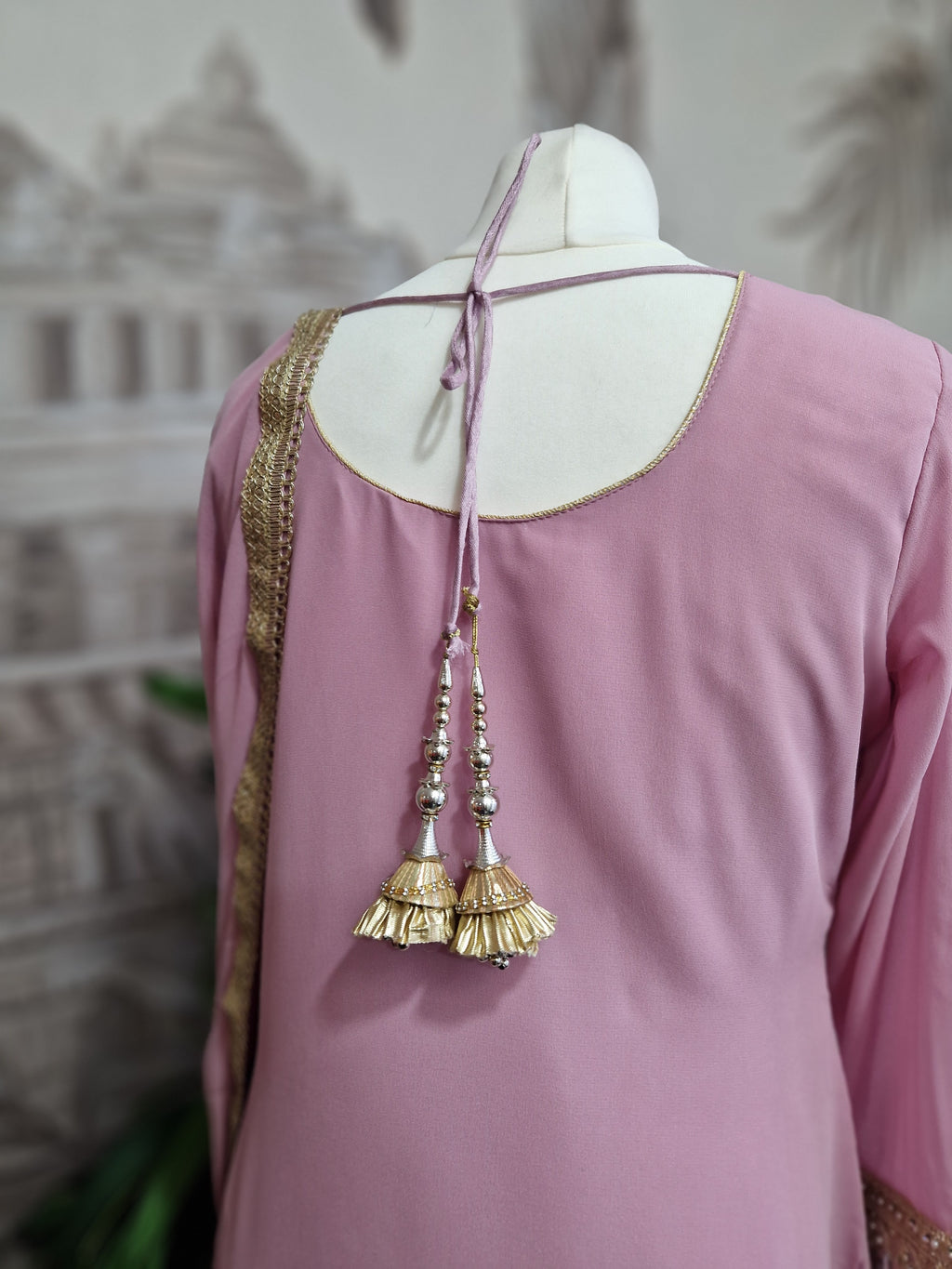 Mauve Trouser Suit (Size 10-12)