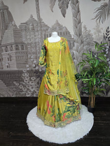 Tropical Print Sharara Suit (Size 14-16)