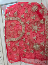 Luxury Semi Stitched Red Bridal Embroidered Lehnga