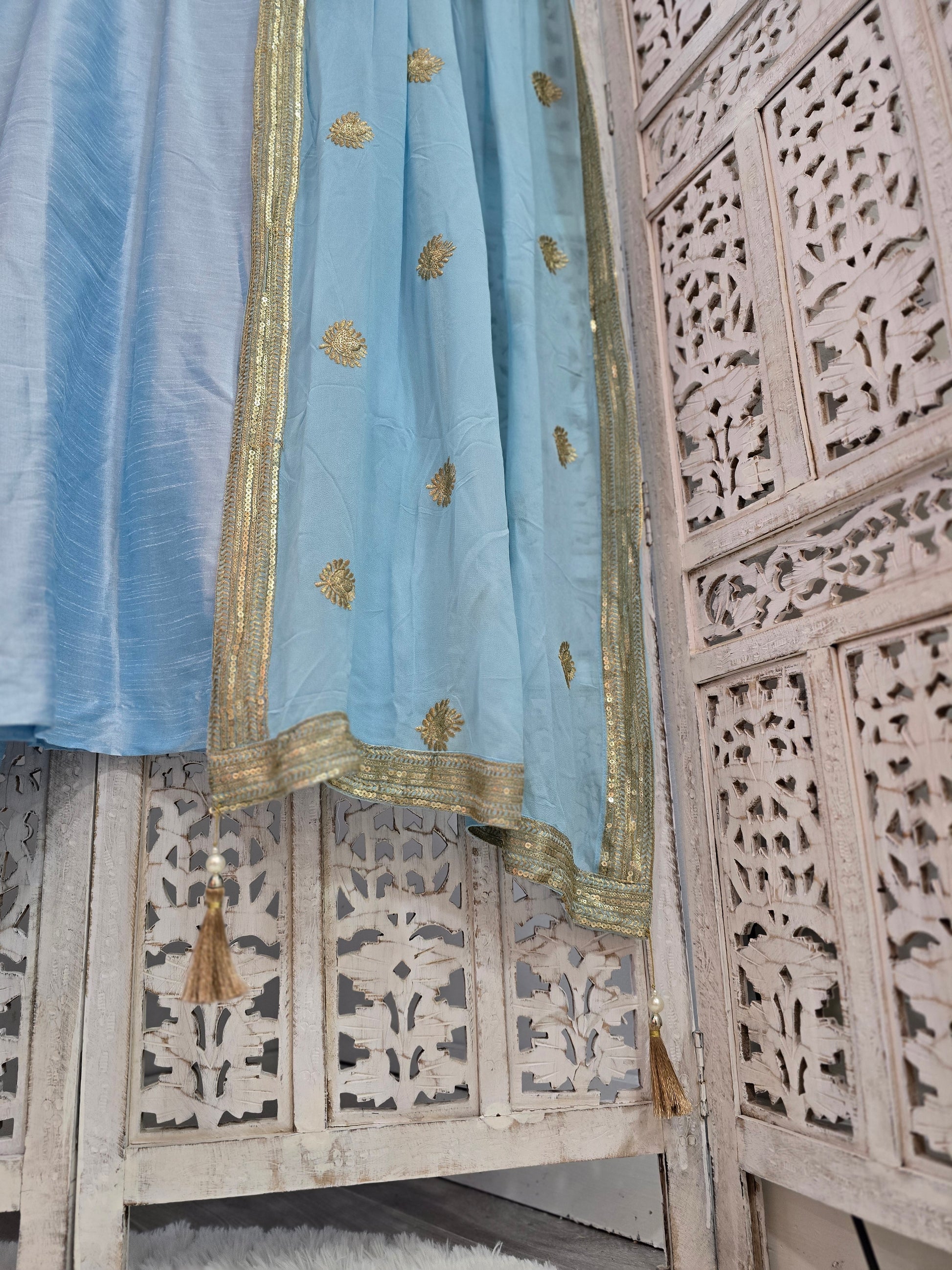 Powder Blue Salwar Suit (Size 18-20)