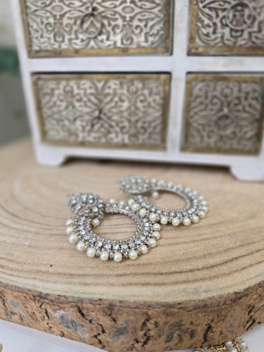 Laila Royal Silver Earrings