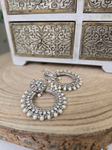 Laila Royal Silver Earrings