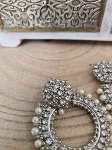 Laila Royal Silver Earrings