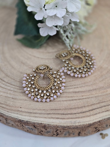 Royal Blush Chand Earrings