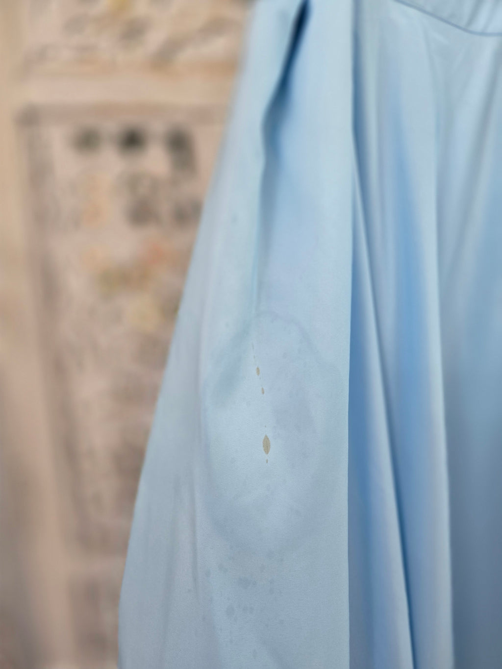 Readymade Powder Blue Silk skirt/lehnga (16-18)