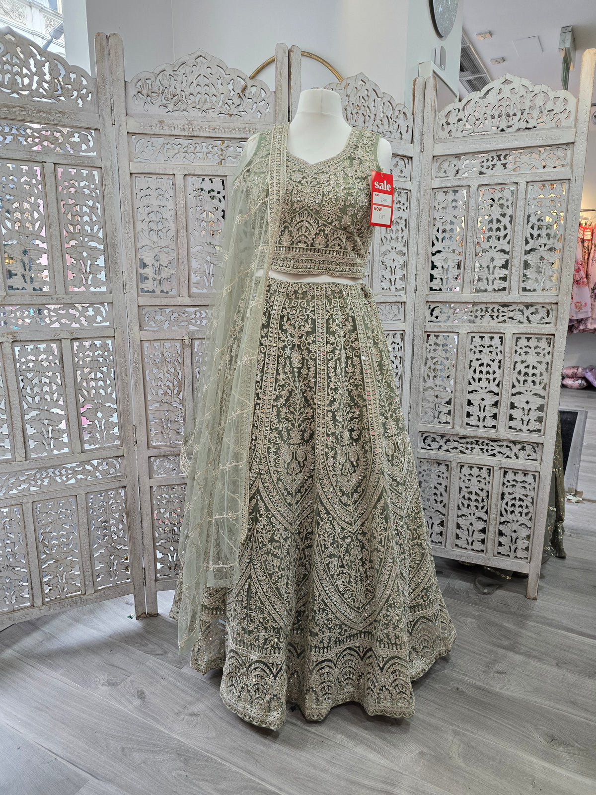 Mint Party Lehngas (Sizes 16-20)