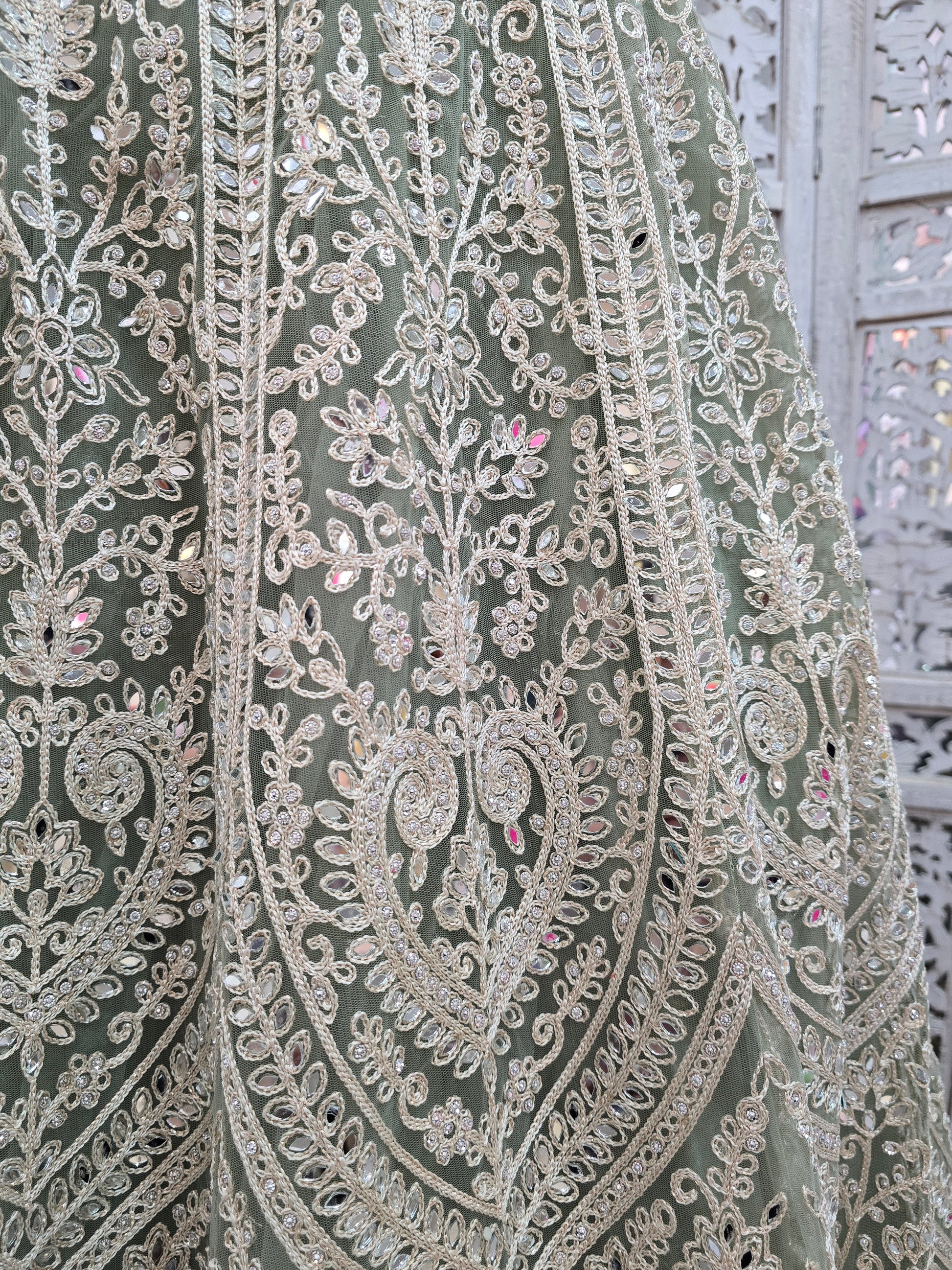 Mint Party Lehngas (Sizes 16-20)