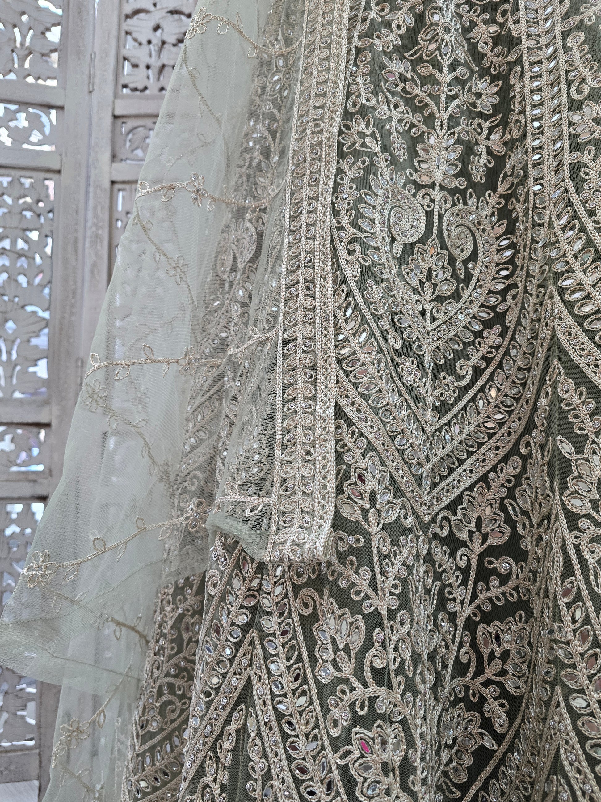 Mint Party Lehngas (Sizes 16-20)