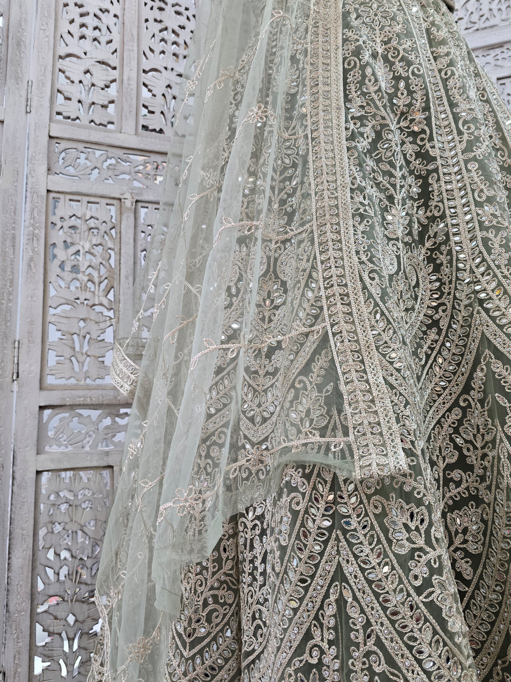 Mint Party Lehngas (Sizes 16-20)
