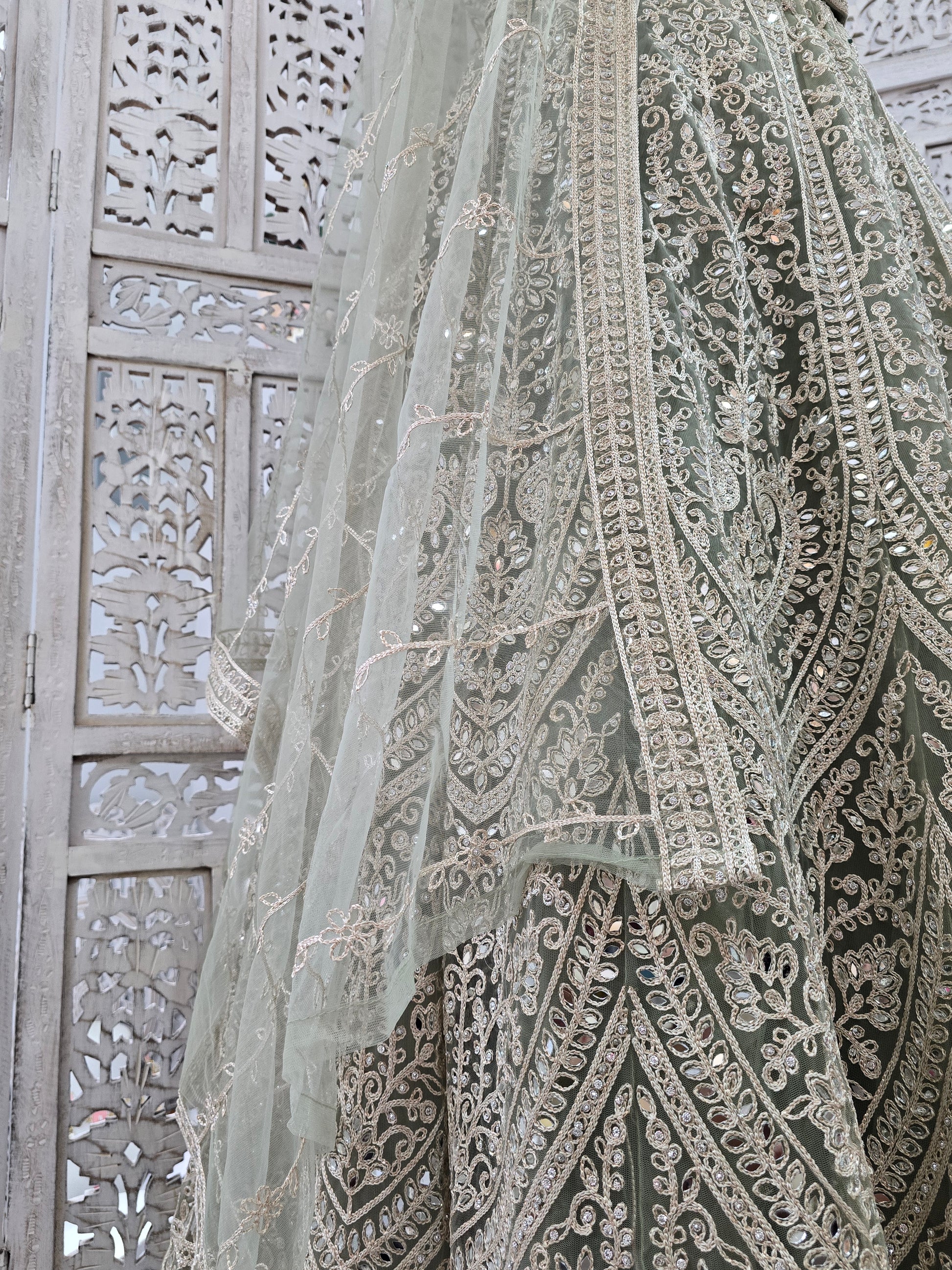 Mint Party Lehngas (Sizes 16-20)