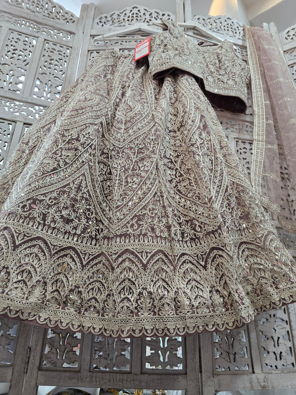 Dusky Pink/Mauve Party Lehngas (Sizes 16-20)