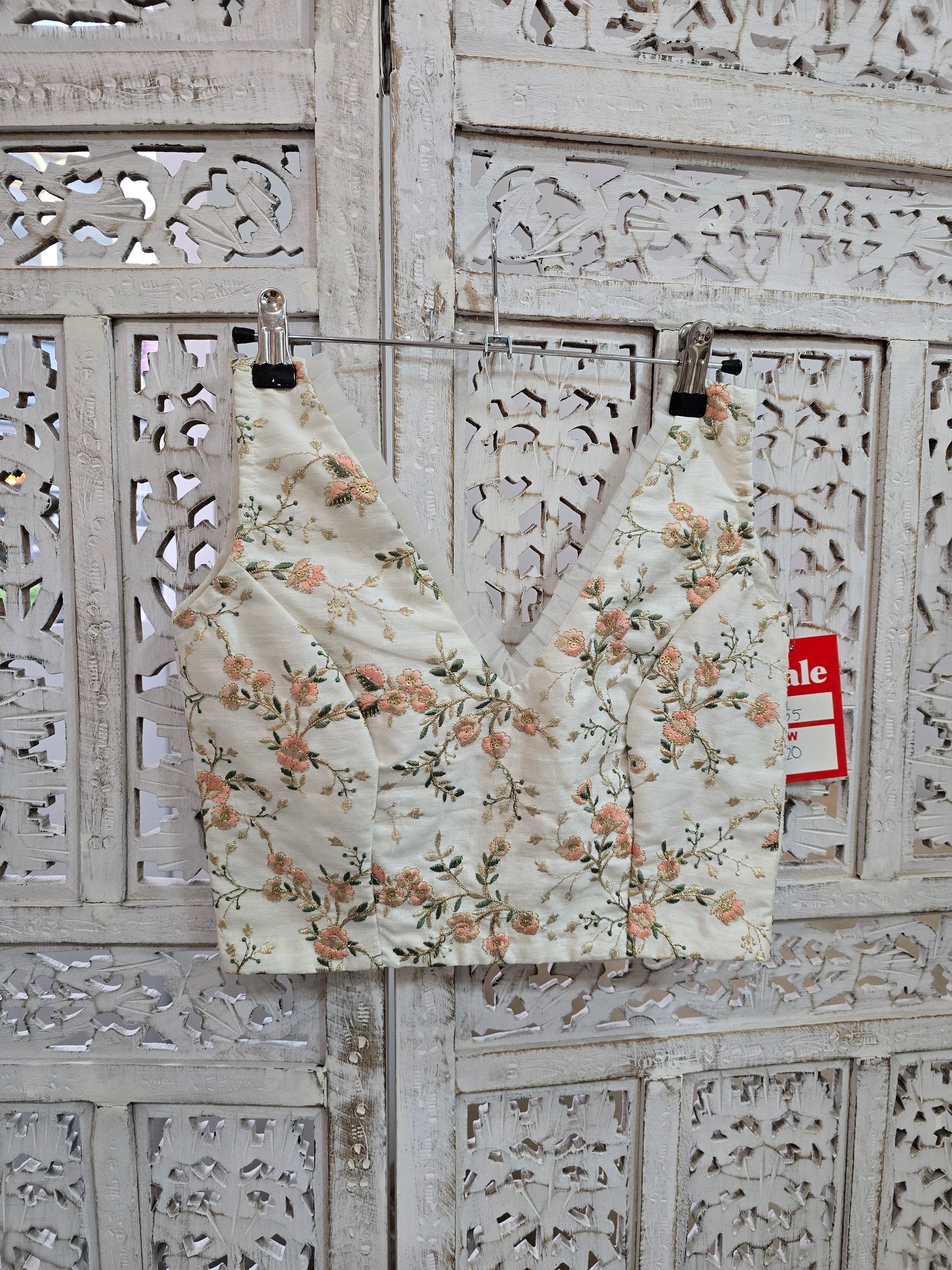 Isabel Ivory & Pastel Embroidered Blouse (4-6)