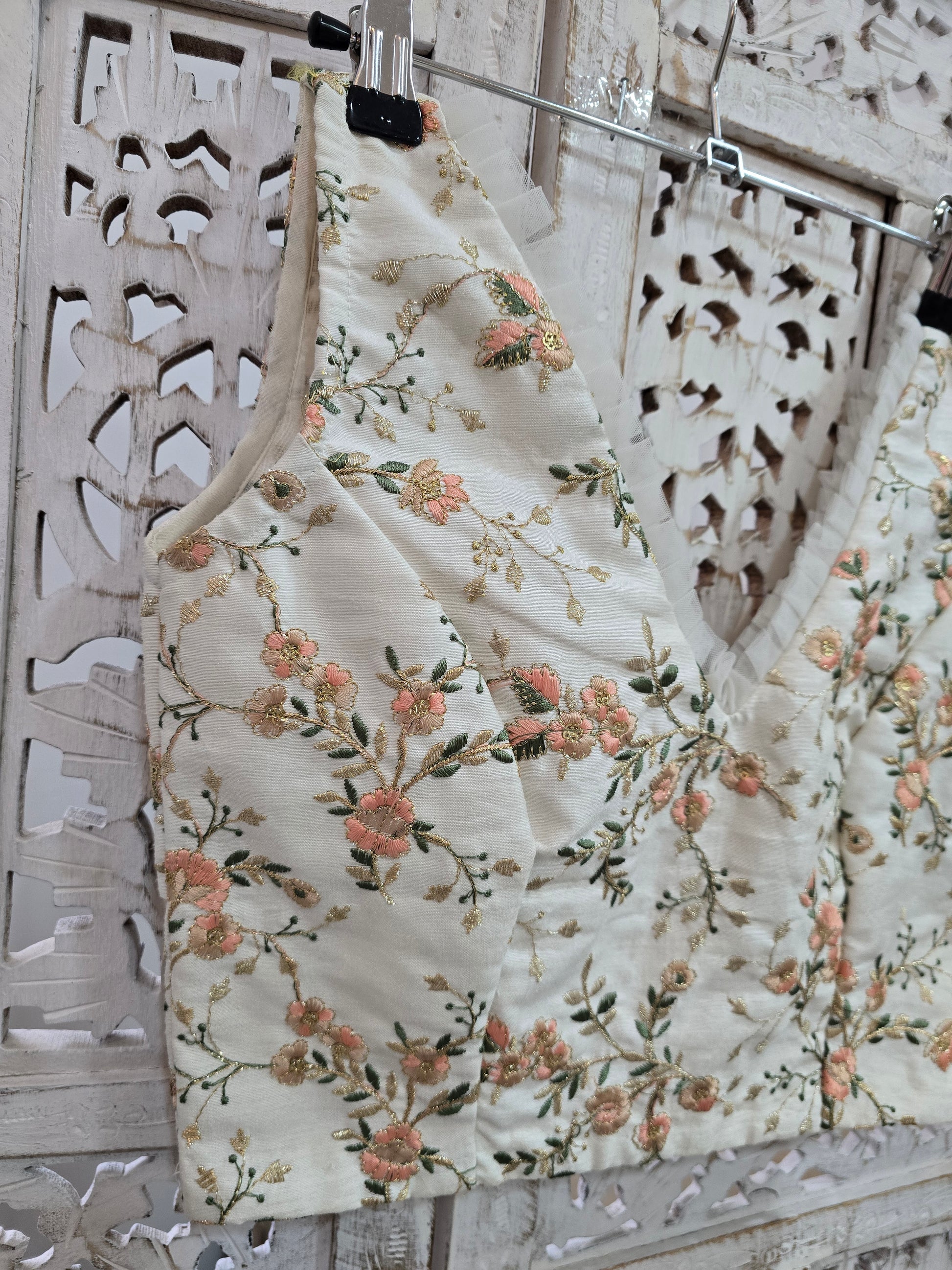 Isabel Ivory & Pastel Embroidered Blouse (4-6)