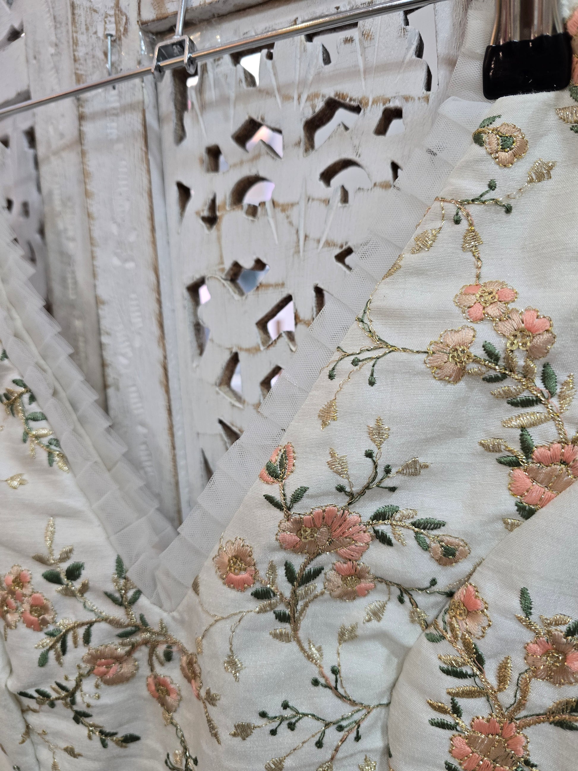 Isabel Ivory & Pastel Embroidered Blouse (4-6)