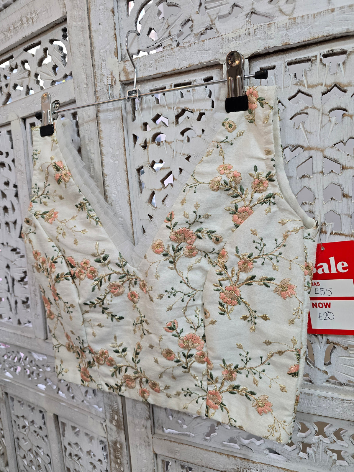 Isabel Ivory & Pastel Embroidered Blouse (4-6)