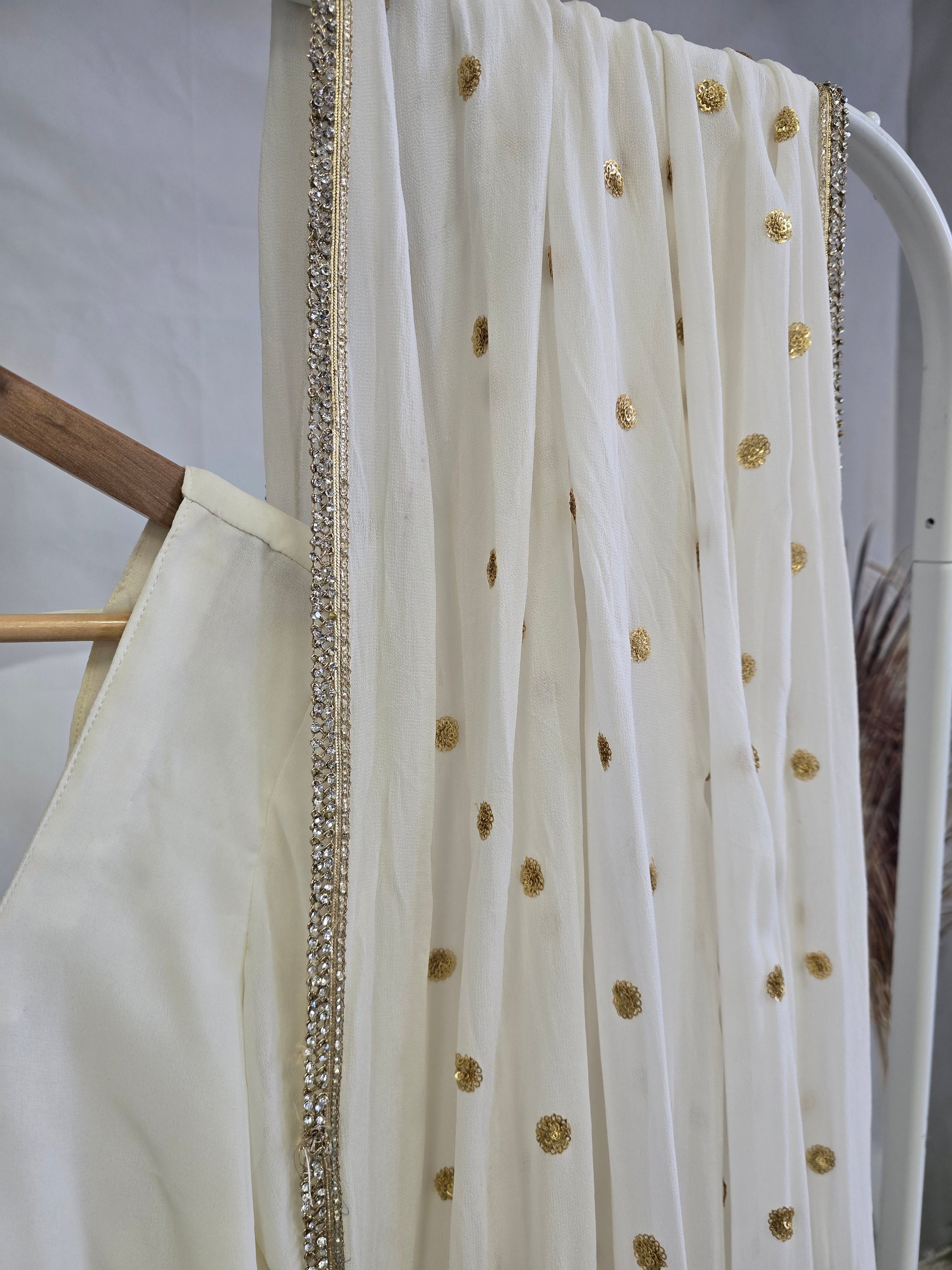 Light Cream Frock Suit (size 10-12)