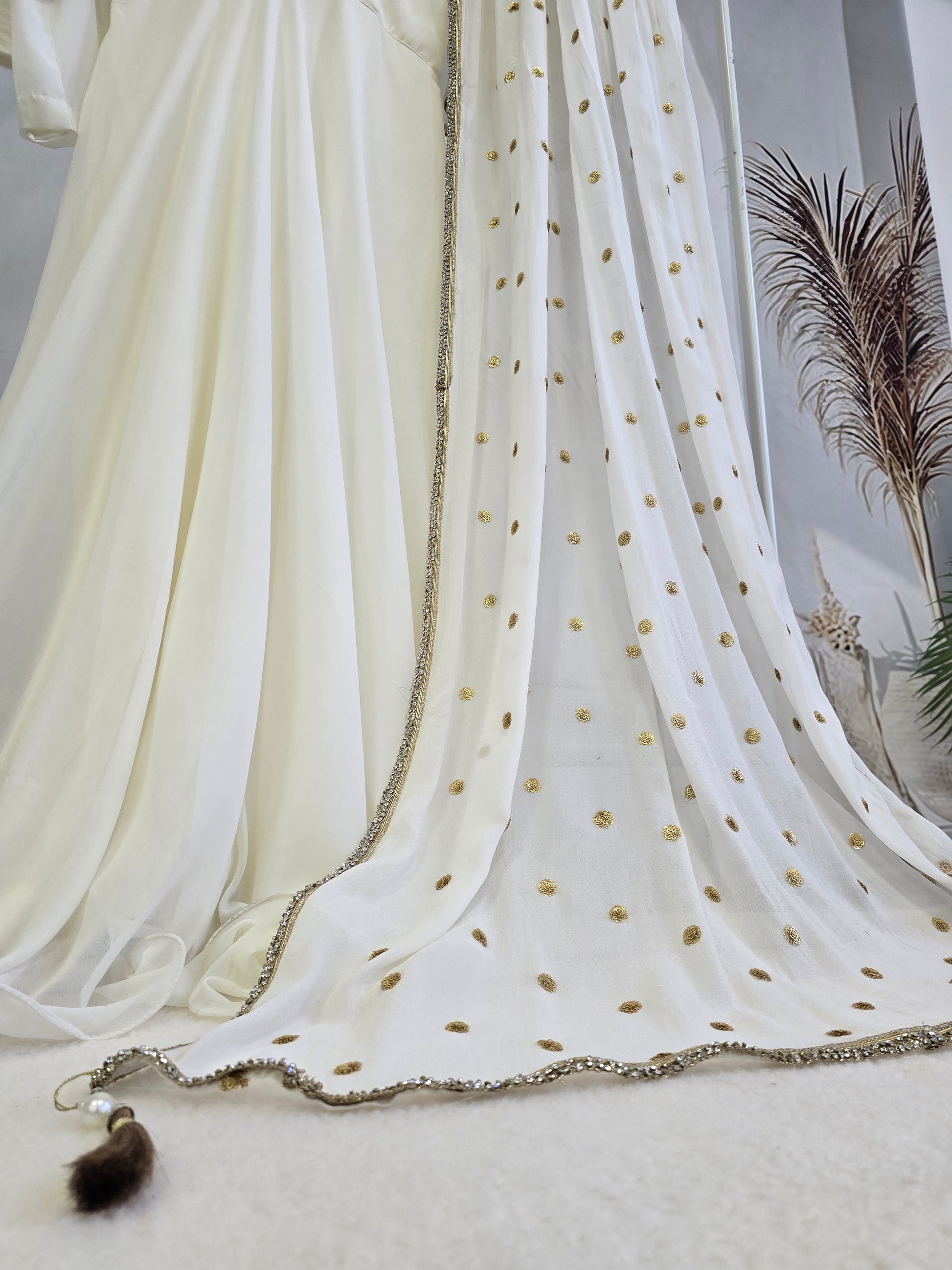 Light Cream Frock Suit (size 10-12)