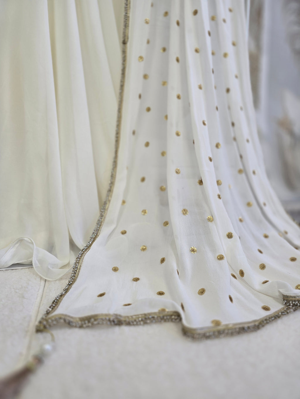 Light Cream Frock Suit (size 10-12)