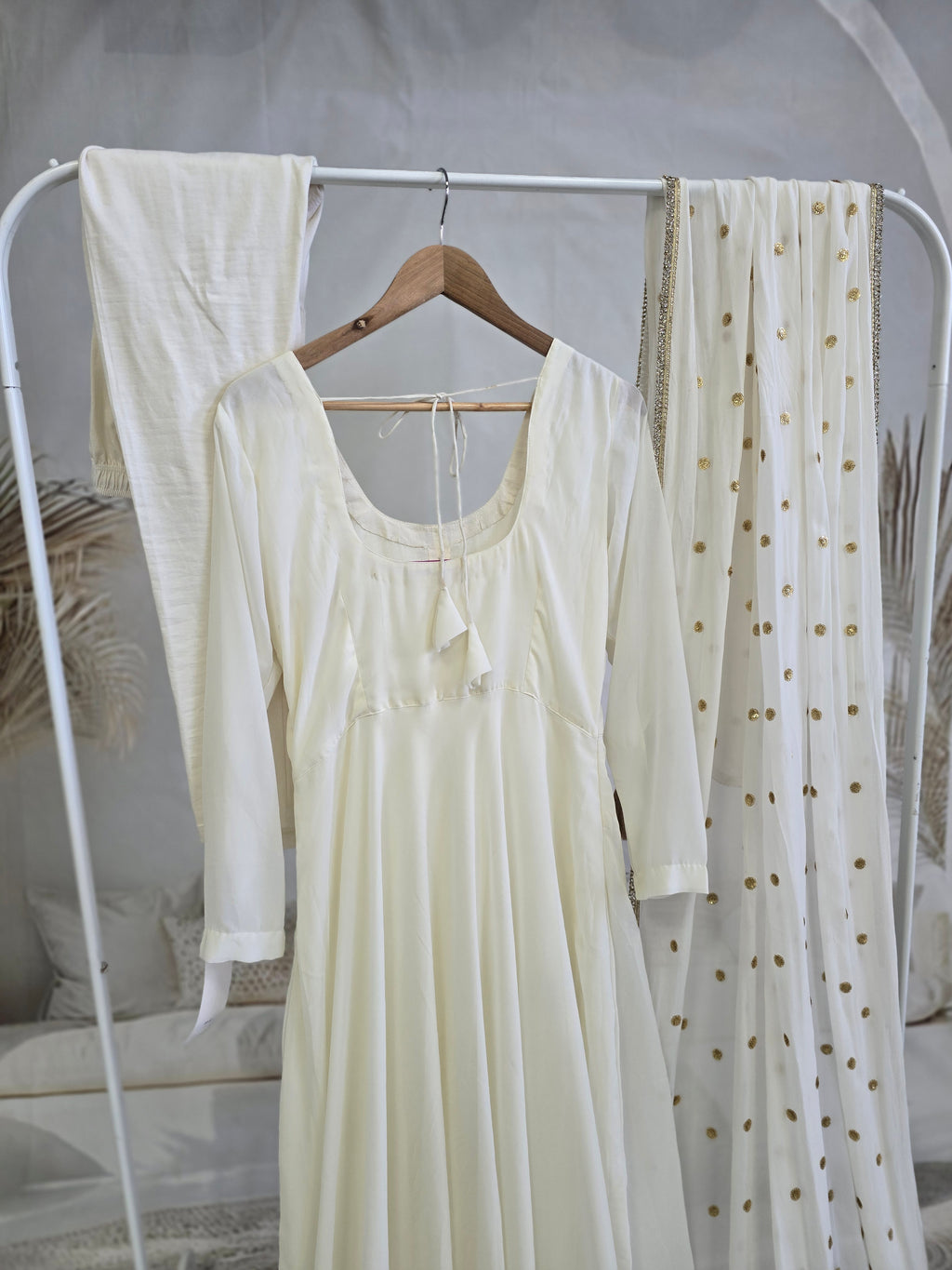 Light Cream Frock Suit (size 10-12)