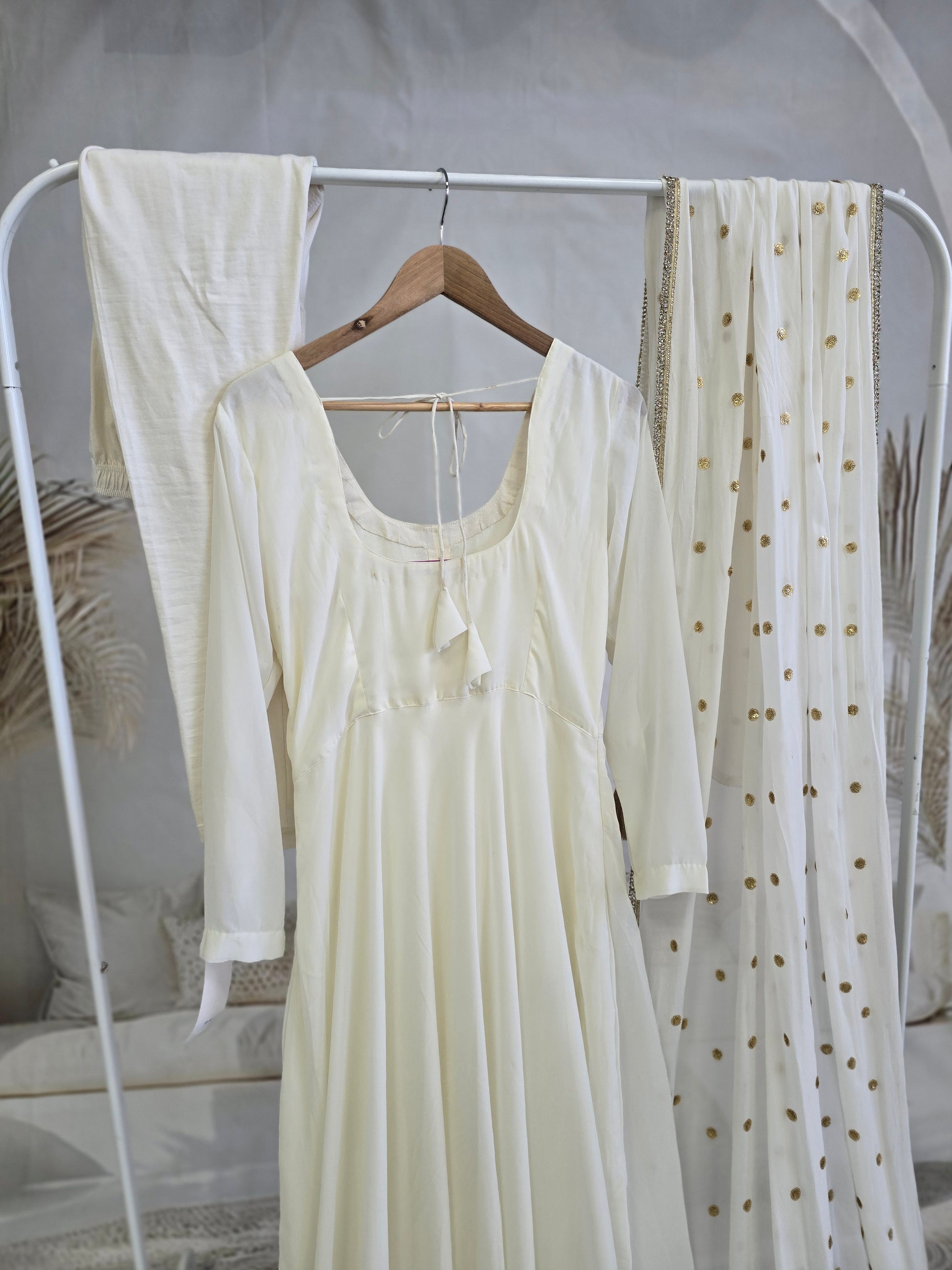 Light Cream Frock Suit (size 10-12)