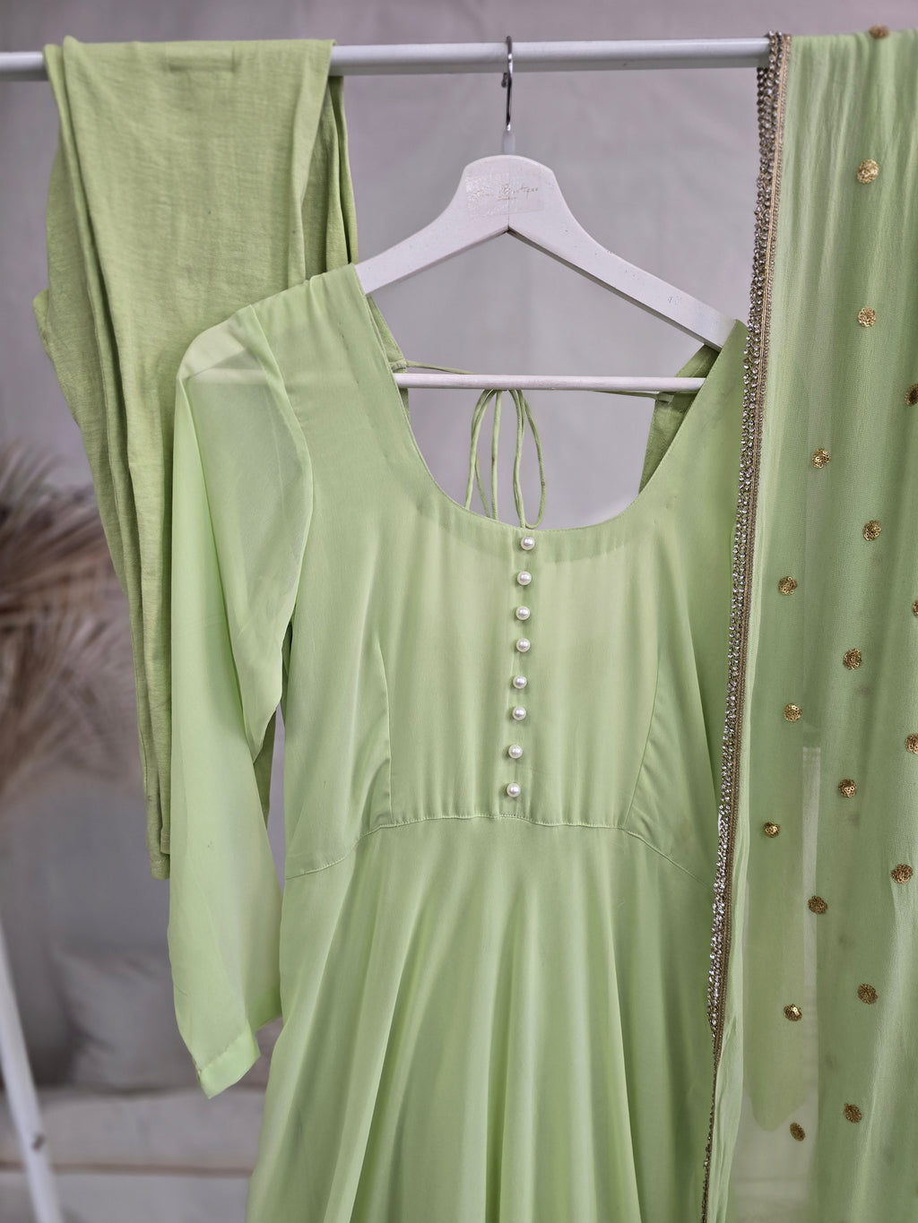 Lime Green Frock Suit (size 10-12)