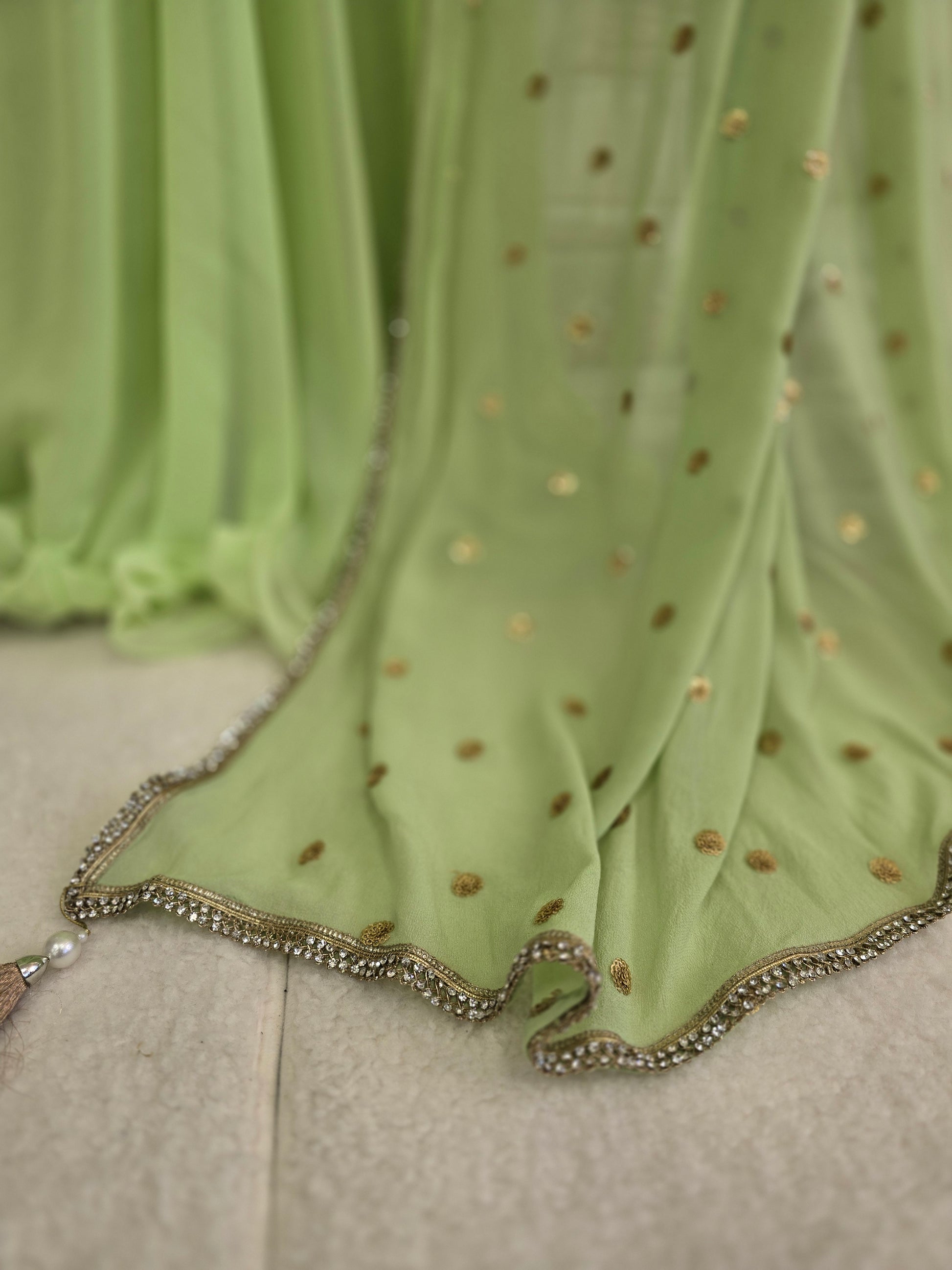 Lime Green Frock Suit (size 10-12)