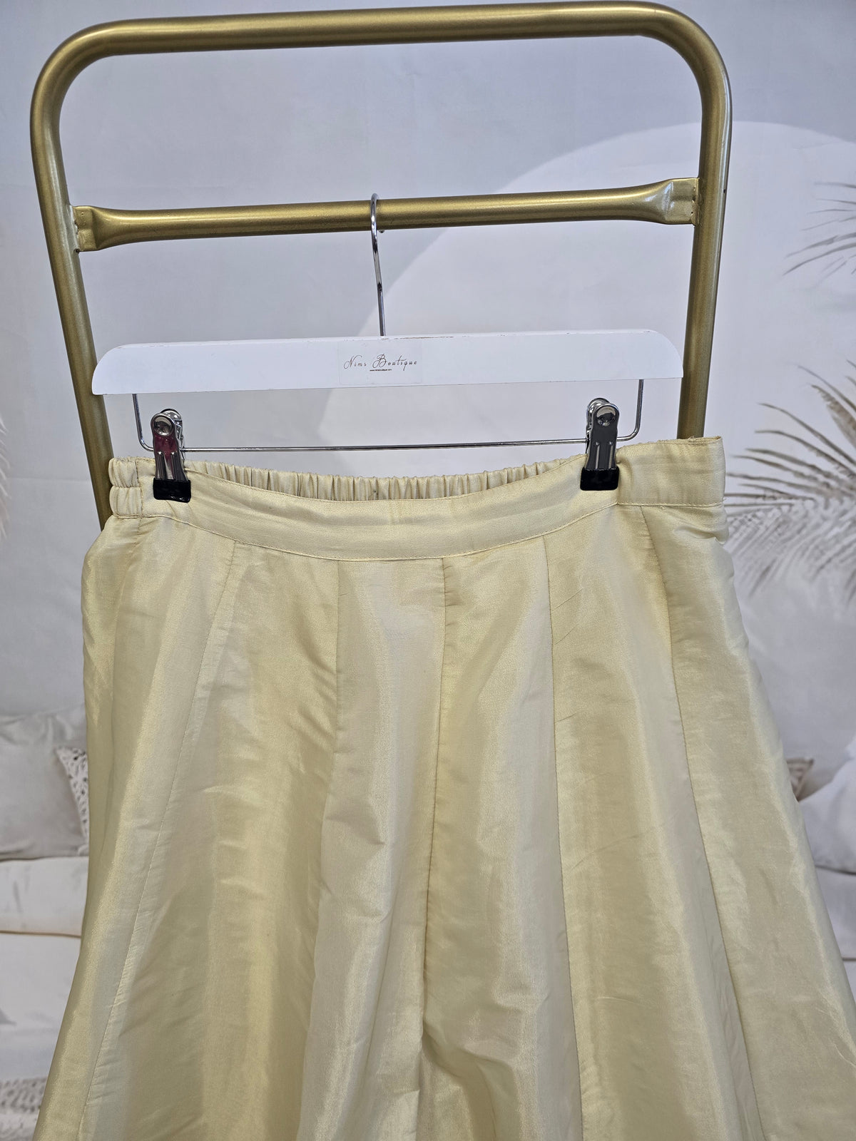 Gold Shimmer trousers (size 10-12)