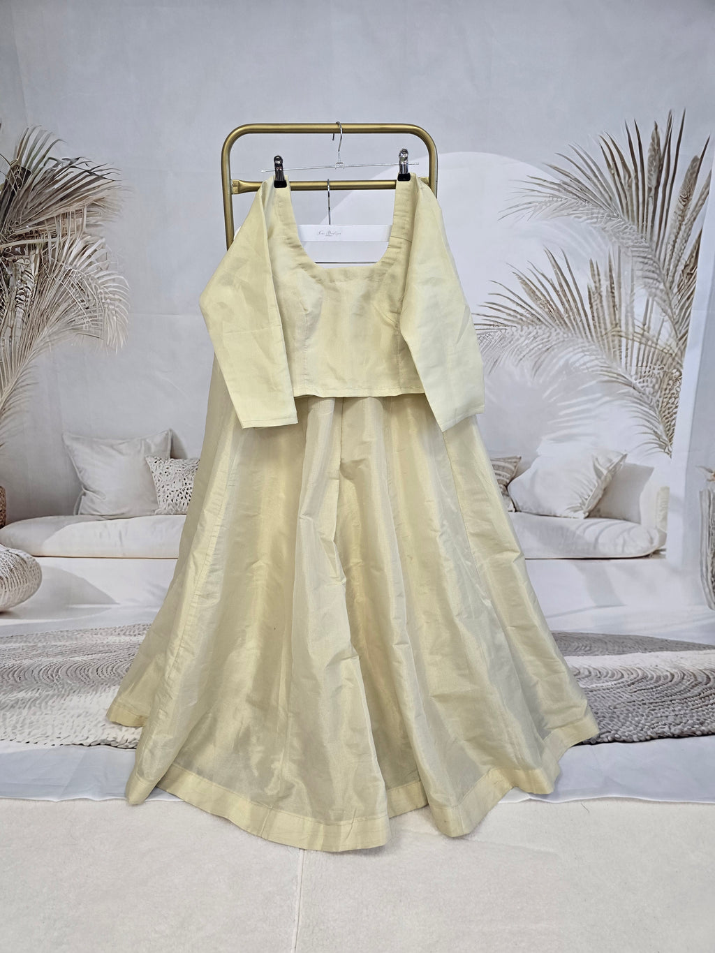 Gold Shimmer Blouse with long sleeves (6-20)