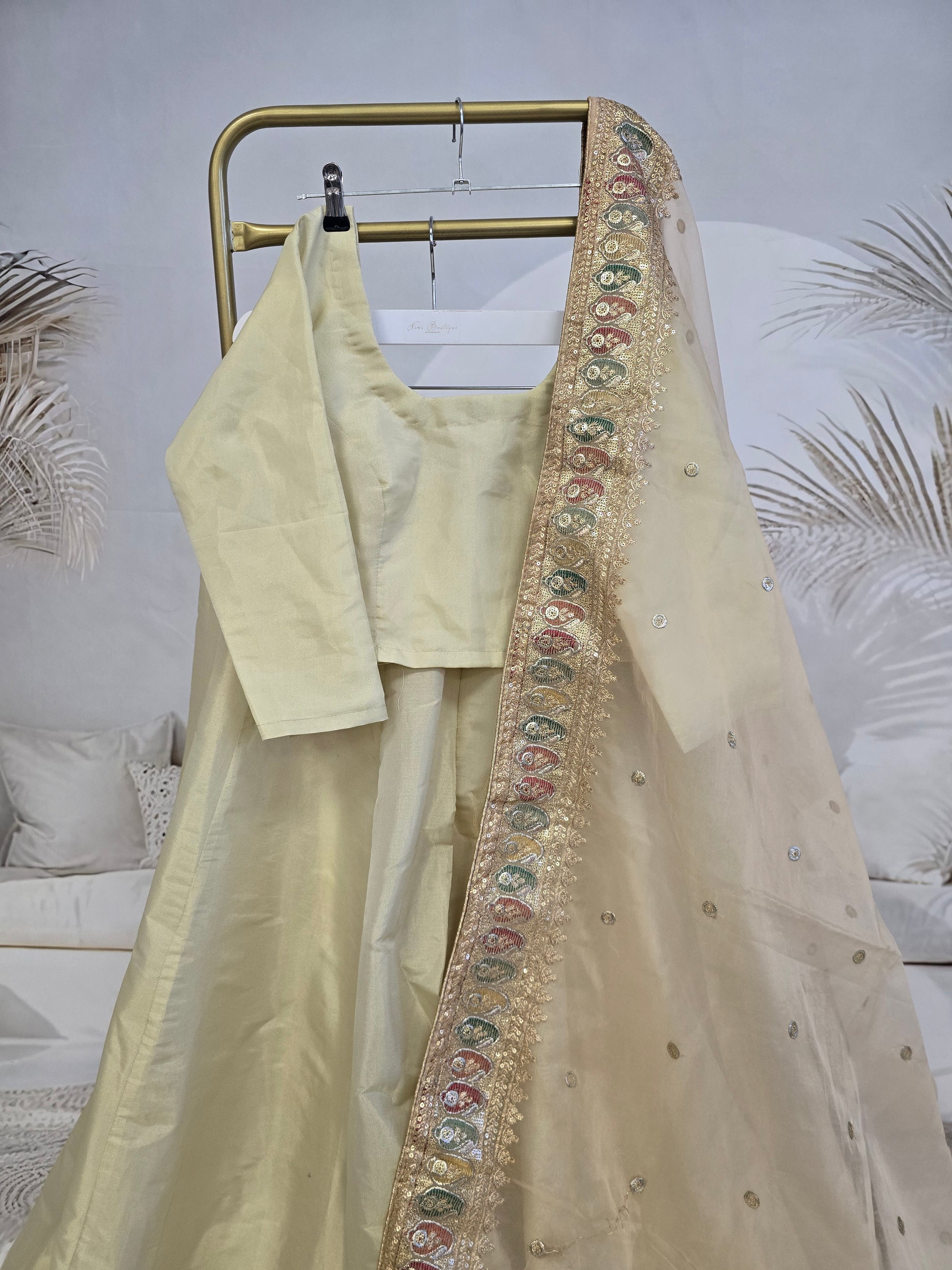 Gold Shimmer Blouse with long sleeves (6-20)