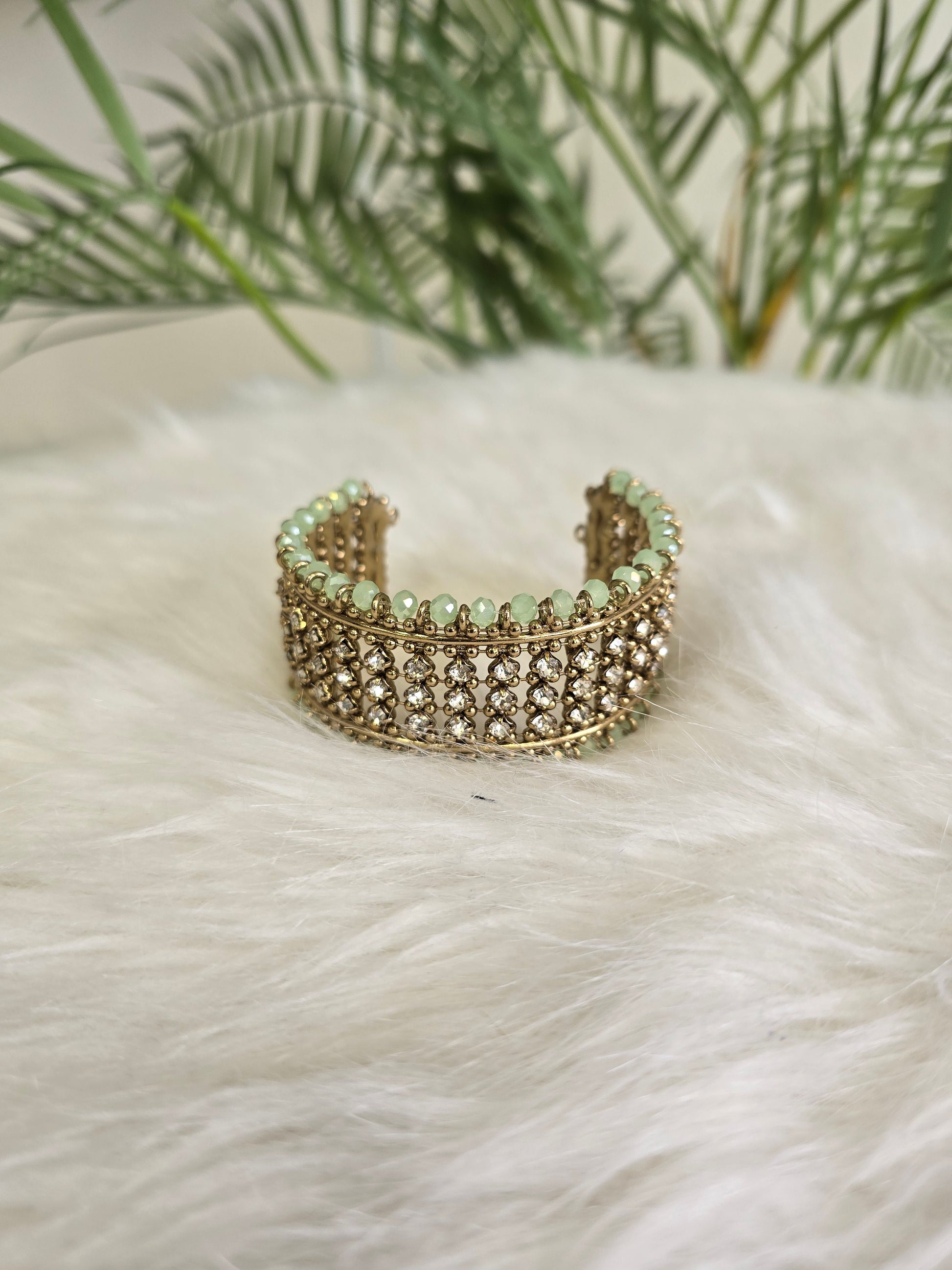 Royal Mint Stone Cuff Bracelet