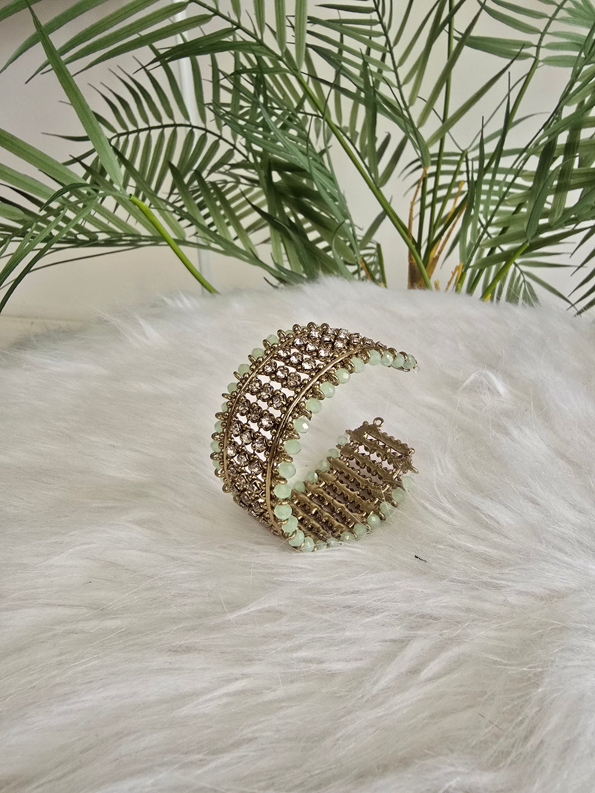 Royal Mint Stone Cuff Bracelet