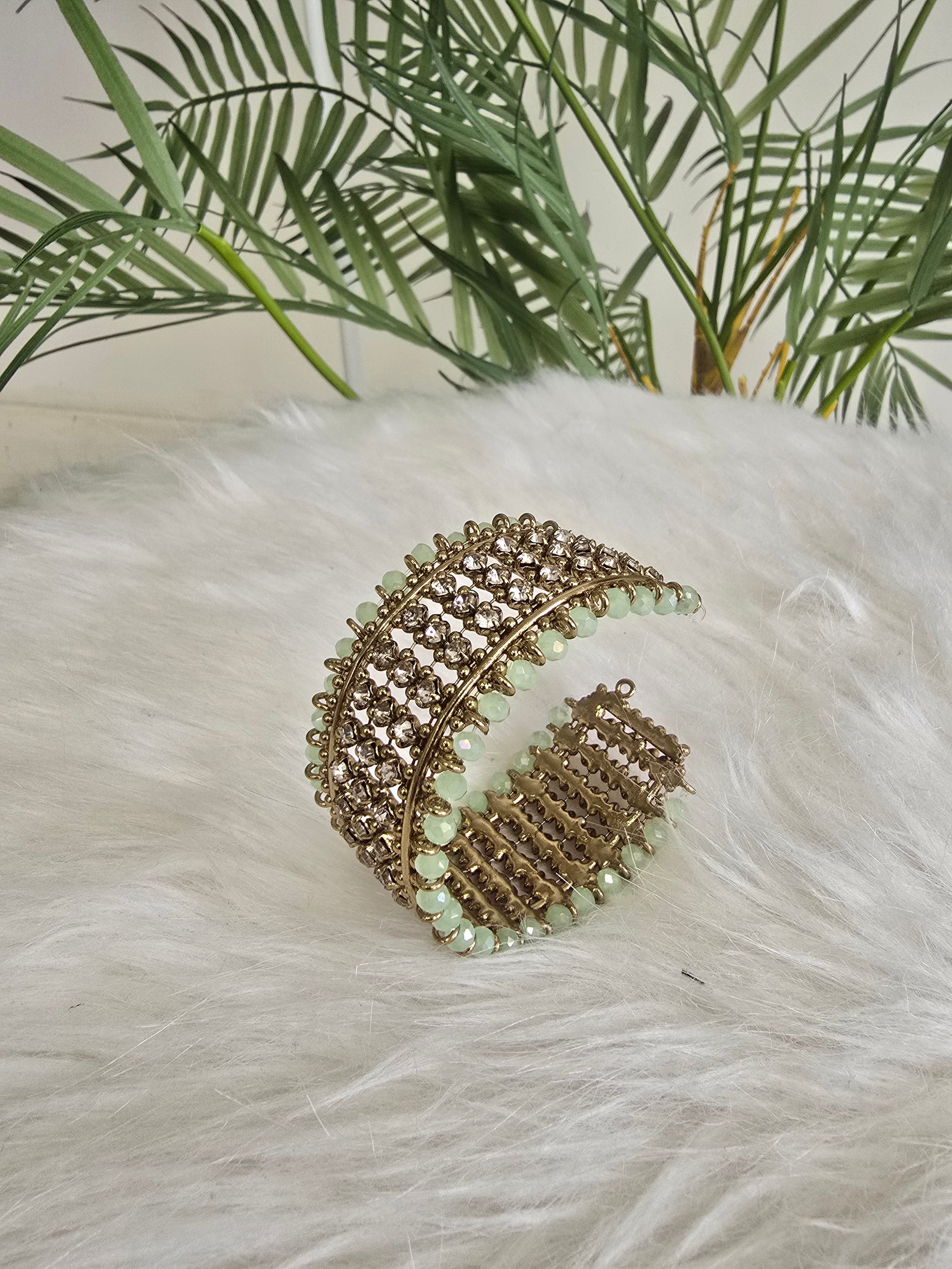 Royal Mint Stone Cuff Bracelet