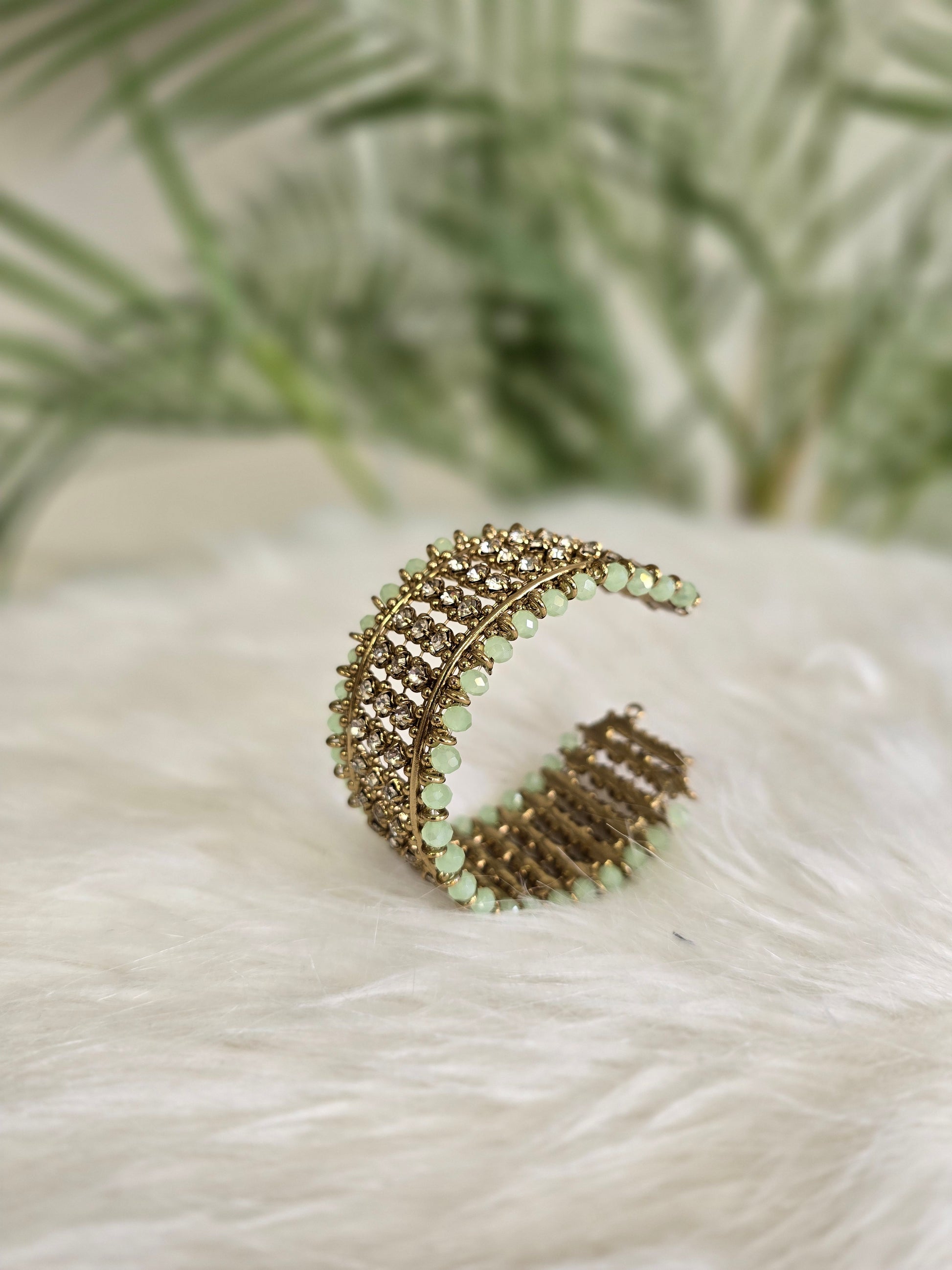 Royal Mint Stone Cuff Bracelet