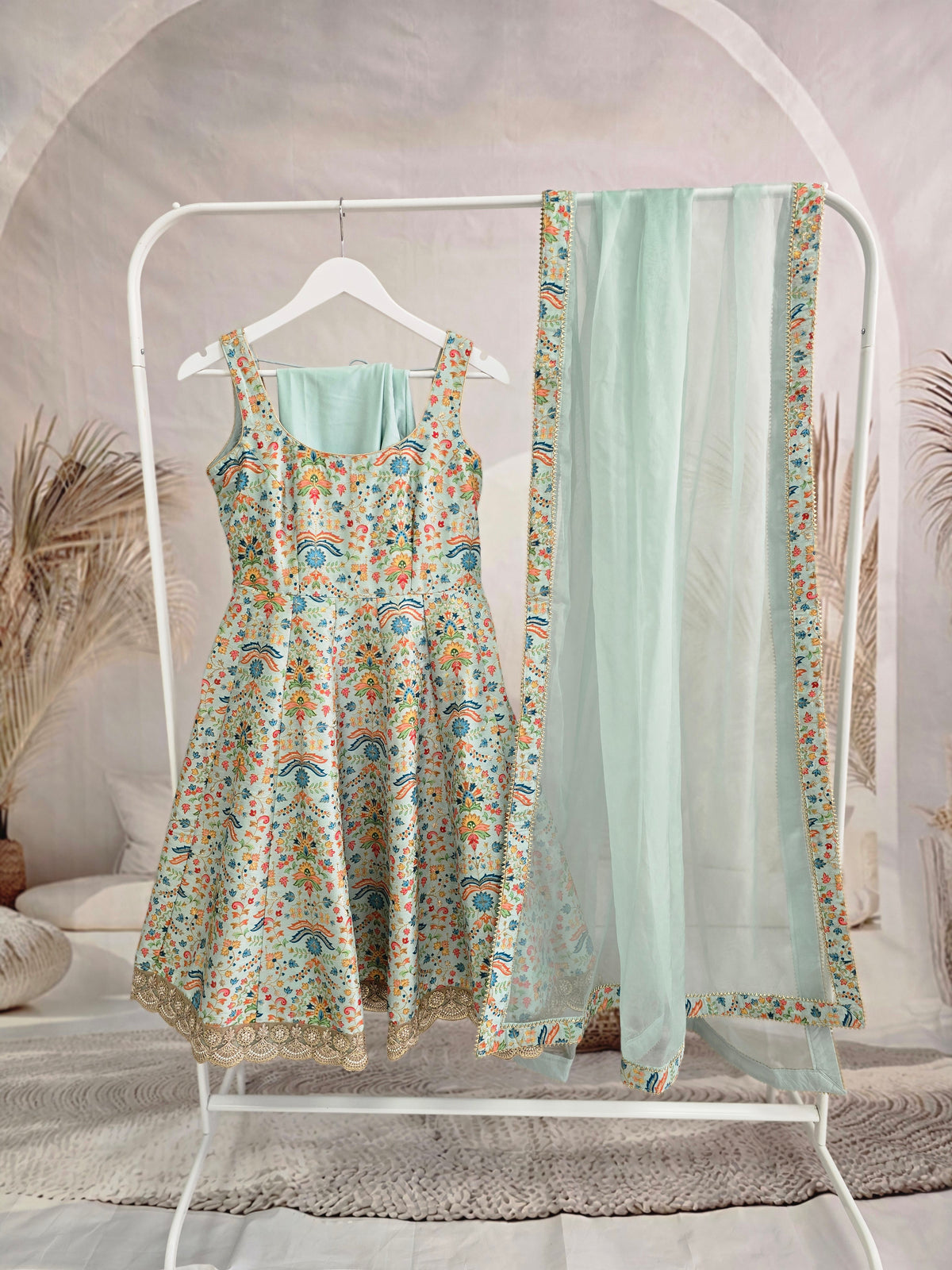 Mia Mint & Pastels Frock Pajami Suit (sizes 4-16)