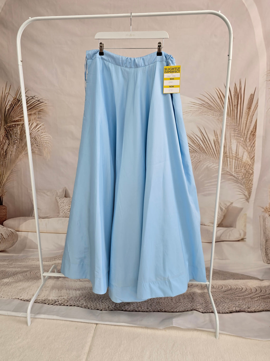 Readymade Light Blue Silk skirt/lehnga (size 16-18)