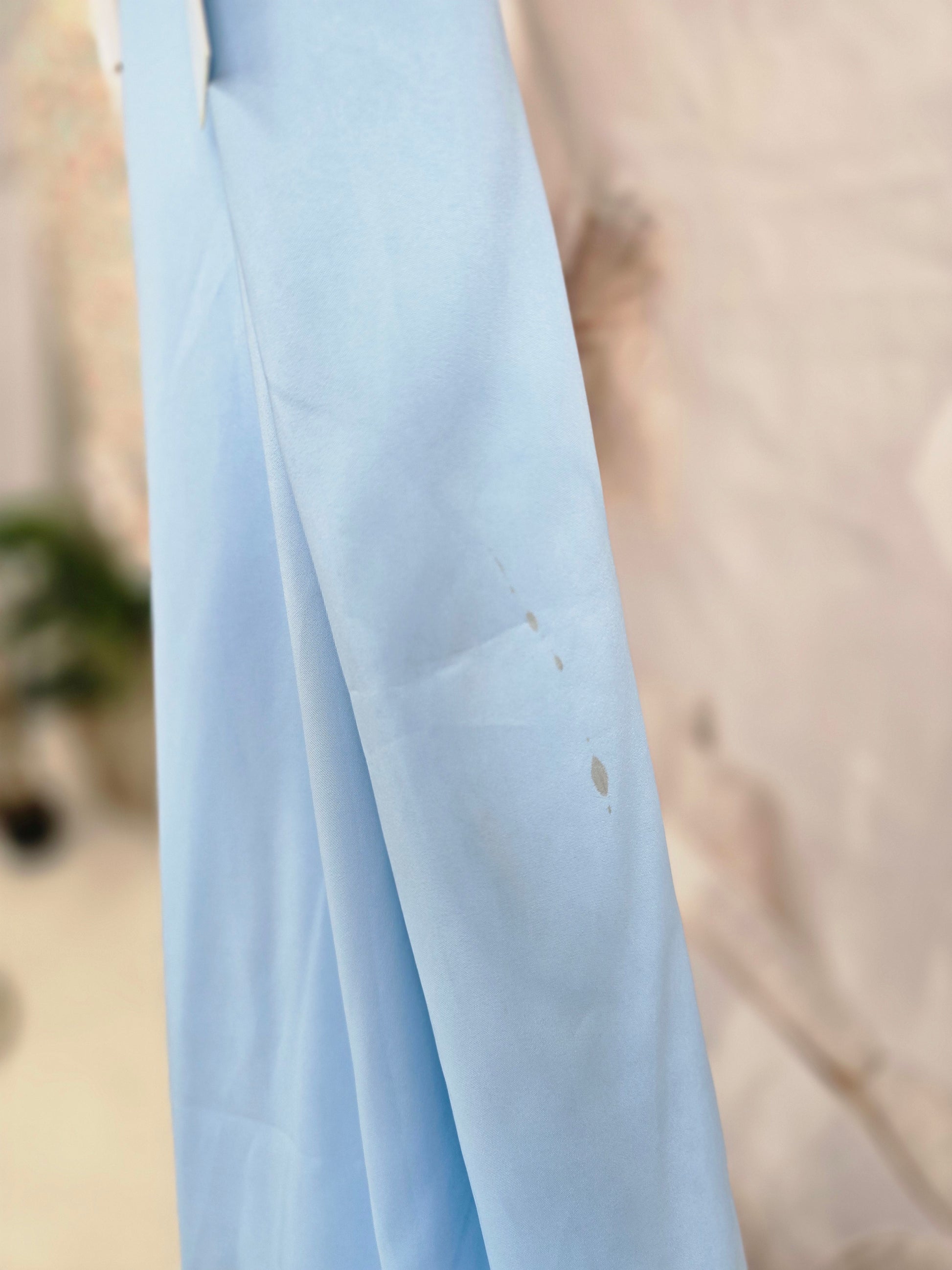 Readymade Light Blue Silk skirt/lehnga (size 16-18)