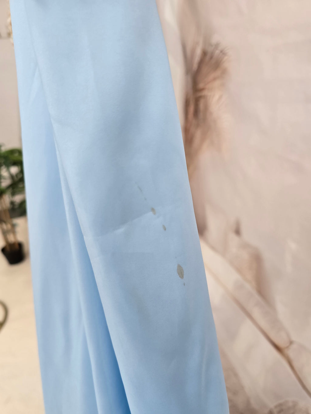 Readymade Light Blue Silk skirt/lehnga (size 16-18)