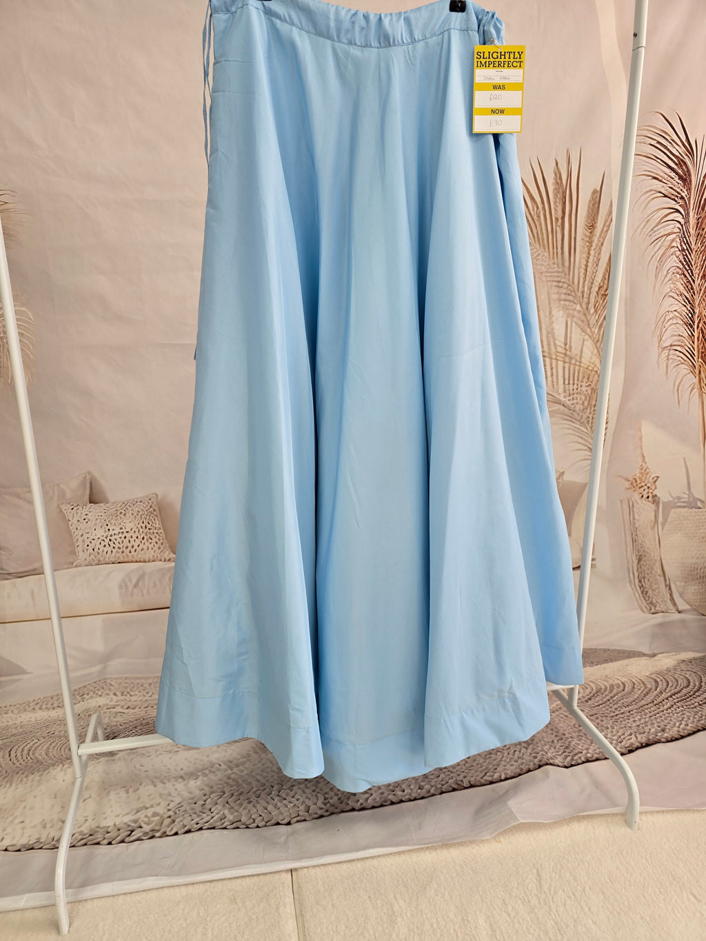 Readymade Light Blue Silk skirt/lehnga (size 16-18)
