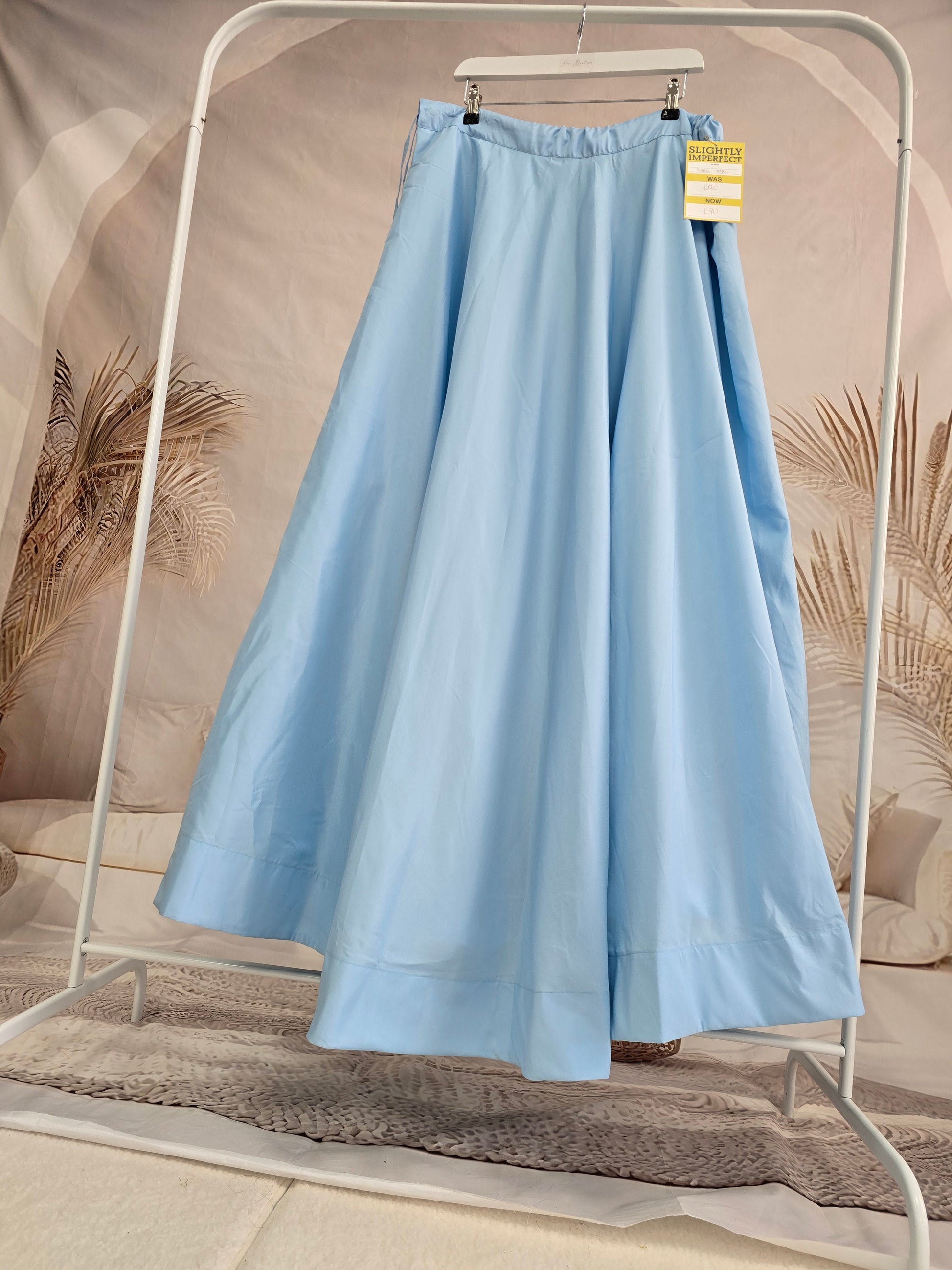Readymade Light Blue Silk skirt/lehnga (size 16-18)
